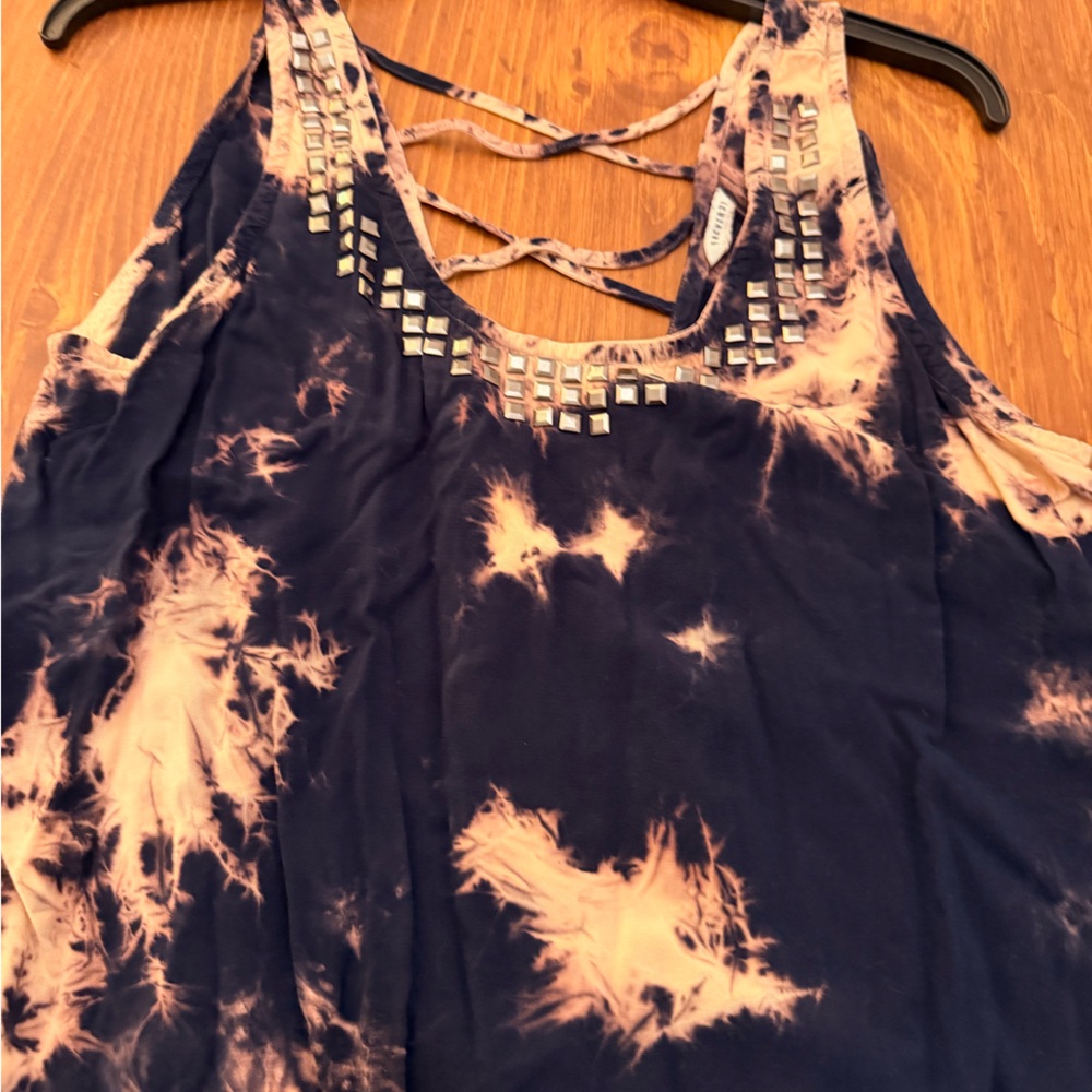 Tie-Dye Studded Women's Top